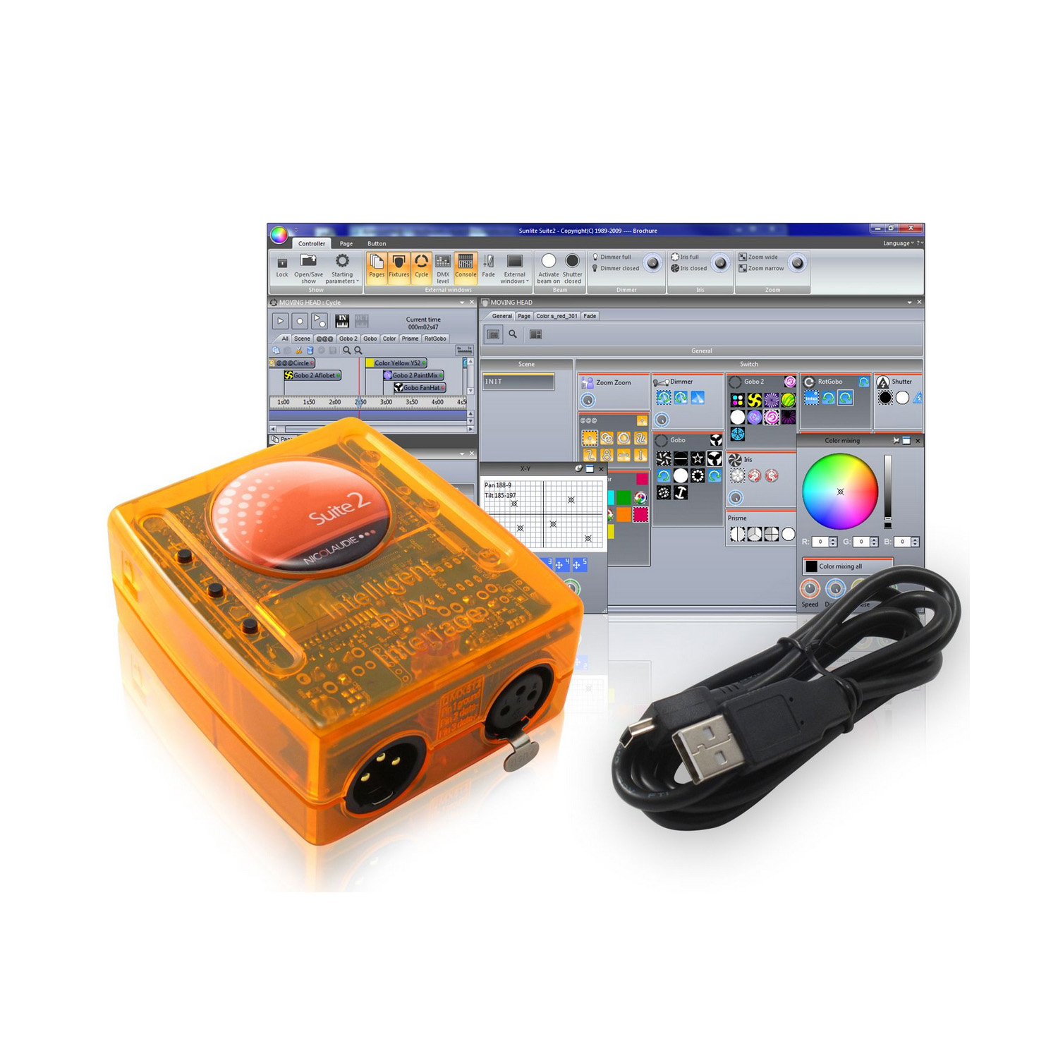 USB DMX + Sunlight Suite 2